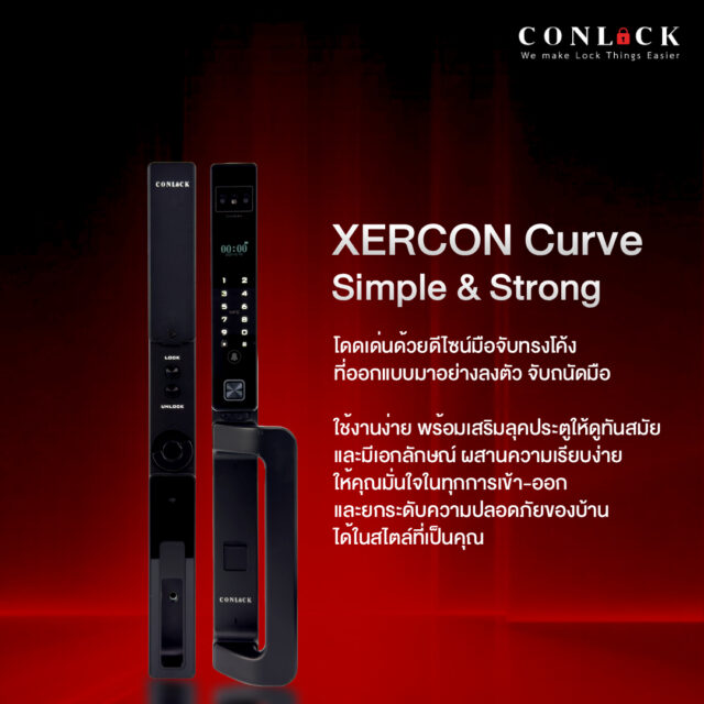 XERCON Curve — Simple แต่ Strong 🔐 ดีไซน์โค้ง จับถนัดมือ พร้อมเทคโนโลยีความปลอดภัย สแกนหน้า + สแกนฝ่ามือ แม่นยำ รวดเร็ว ไม่ต้องพกกุญแจอีกต่อไป เชื่อมต่อแอป ดูสถานะ-สั่งงานได้ทุกที่ ยกระดับบ้านคุณให้ “ฉลาดและปลอดภัย” มากกว่าที่เคย มีให้เลือกถึง 3 สี ดำ | ขาว | เงิน 💰 ราคา 17,900.- #XERCONCurve #DigitalDoorLock #SmartLock #FaceScan #PalmScan #SmartHome #TuyaSmart #SmartLife #บ้านอัจฉริยะ #กลอนประตูดิจิตอล #ระบบความปลอดภัย สอบถามข้อมูลเพิ่มเติมได้ที่ 💙 FB : Inbox https://m.me/conlock.th/?ref=bookmarks 💚 Line Official : @Conlock หรือคลิก https://lin.ee/rw1xfxn ⭐️ Website : https://www.conlockthailand.com/ 📲 Call Center : 02-114-8768 ---------------------------------- วางจำหน่ายแล้วที่ HomePro และ SB Design Square สนใจสอบถามสาขาใกล้บ้าน ทักแชทมาได้เลยค่ะ 🤍