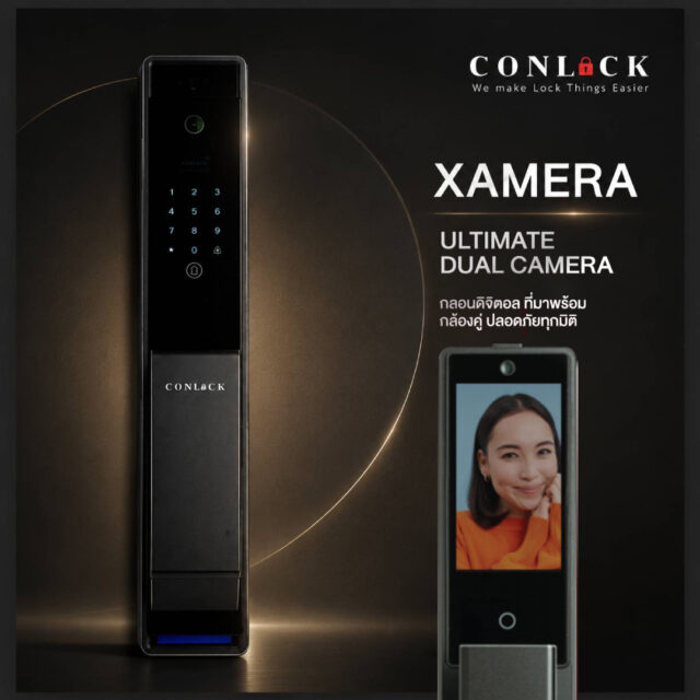 XAMERA Ultimate Dual Camera 🔒📷 กลอนดิจิตอลที่มาพร้อม “กล้องคู่” เพิ่มความปลอดภัยได้มากกว่าเดิม ทั้ง Face Scan / Palm Scan / Two-Way Camera ครบจบในตัวเดียว ปลดล็อคง่าย ดูหน้าจอผ่านแอปได้แบบเรียลไทม์ ✨ ✔ ปลดล็อคได้หลายระบบ ✔ กล้องหน้า-หลัง เพิ่มความอุ่นใจ ✔ เชื่อมต่อผ่าน APP Tuya ✔ ดีไซน์เรียบหรู ทันสมัย ✔ ติดตั้งกับประตูบานผลักได้ 💥 ราคา 29,900.- พร้อมติดตั้งฟรี กรุงเทพฯ และปริมณฑล #XAMERA #DigitalDoorLock #SmartLock #กลอนดิจิตอล #ประตูดิจิตอล #SmartHome #FaceScan #PalmScan #DoorLock #DigitalLock สอบถามข้อมูลเพิ่มเติมได้ที่ 💙 FB : Inbox https://m.me/conlock.th/?ref=bookmarks 💚 Line Official : @Conlock หรือคลิก https://lin.ee/rw1xfxn ⭐️ Website : https://www.conlockthailand.com/ 📲 Call Center : 02-114-8768 ---------------------------------- วางจำหน่ายแล้วที่ HomePro และ SB Design Square สนใจสอบถามสาขาใกล้บ้าน ทักแชทมาได้เลยค่ะ 🤍